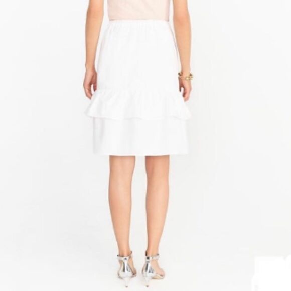 J. Crew Tiered Ruffle Midi Skirt Sz 4 - Picture 8 of 9